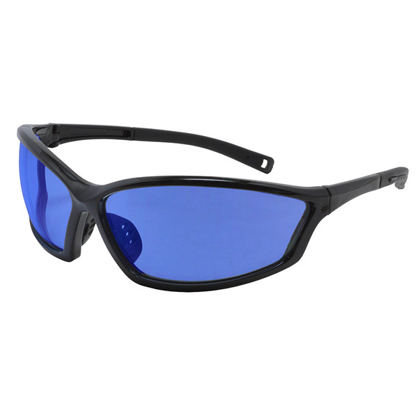 Large blue safety glasses